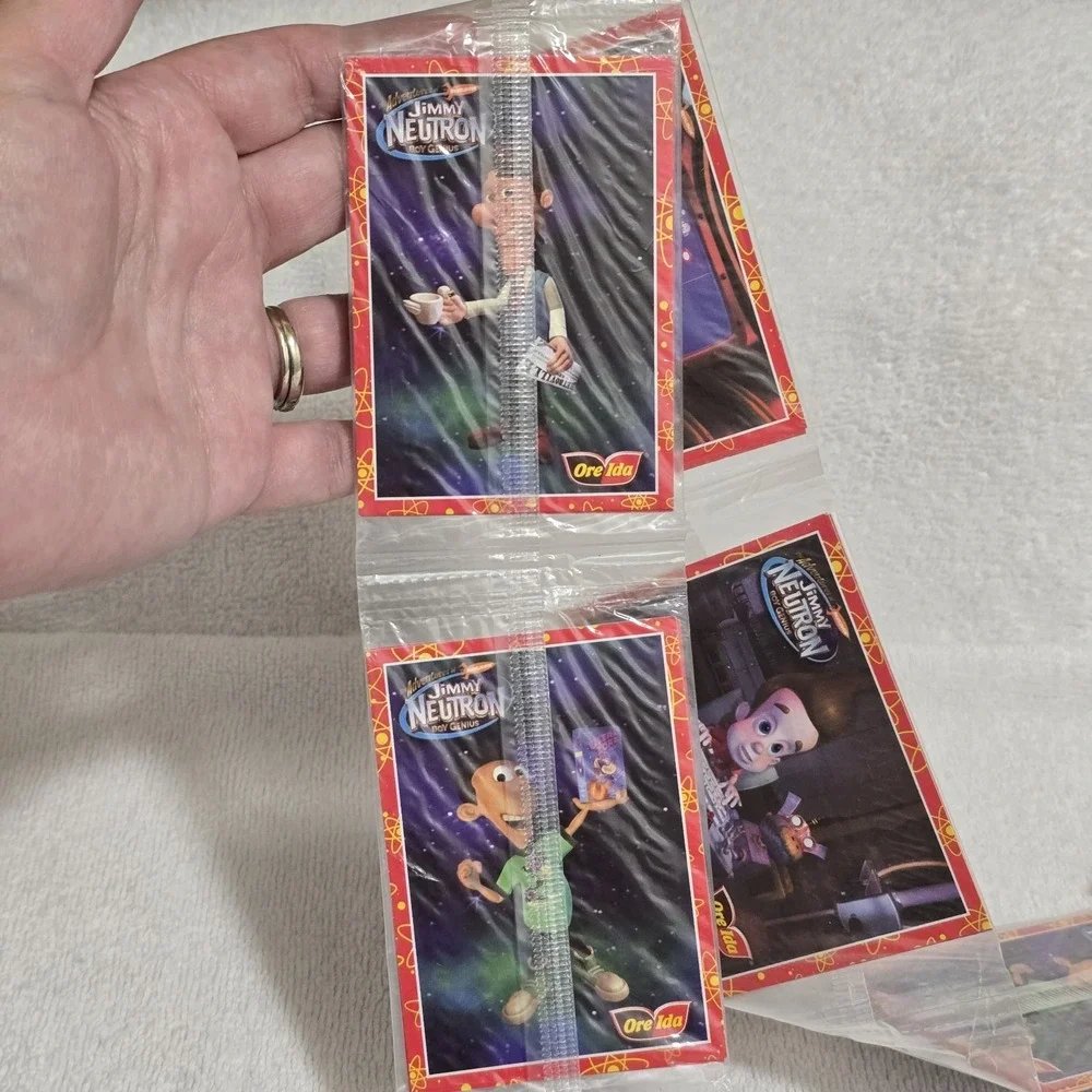 2002 Jimmy Neutron Ore-Ida Promo Cards Sealed 18 Pack Strip Lot 36 Cards NOS